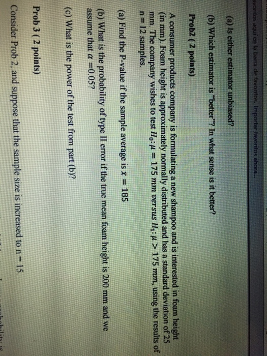 Solved A Consumer Products Company Is Formulating A New Chegg