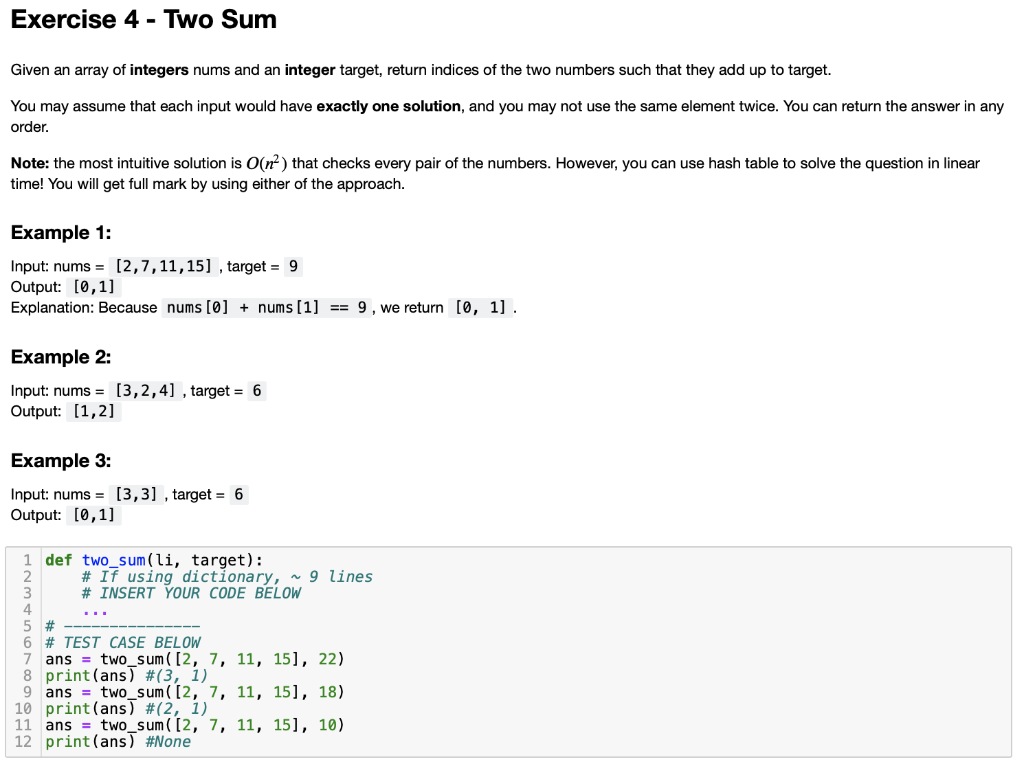 solved-exercise-4-two-sum-given-an-array-of-integers-nums-chegg