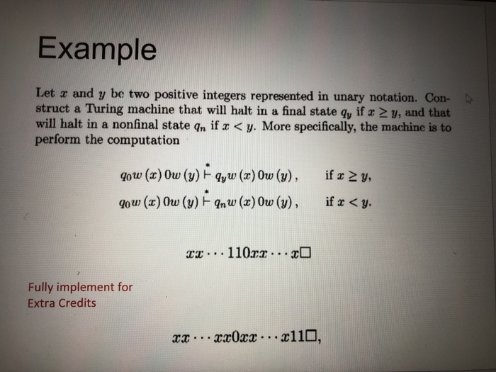 Solved Example Let A And Y Be Two Positive Integers | Chegg.com