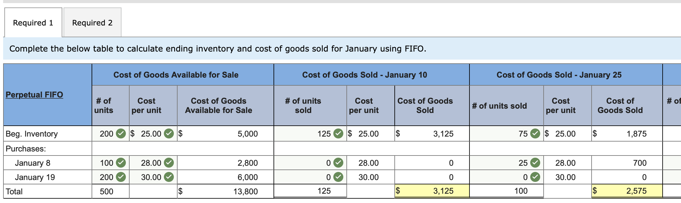 Solved Brief Exercise 86 (Static) Inventory cost flow