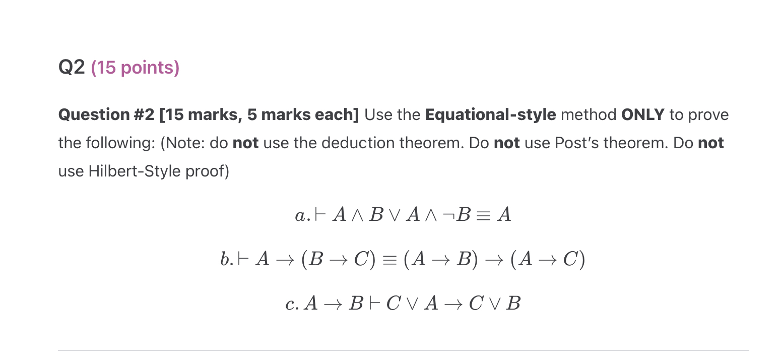 Solved Question 2 [15 Marks 5 Marks Each] Use The