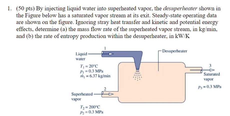 1 50 Pts Injecting Liquid Water Into Chegg 