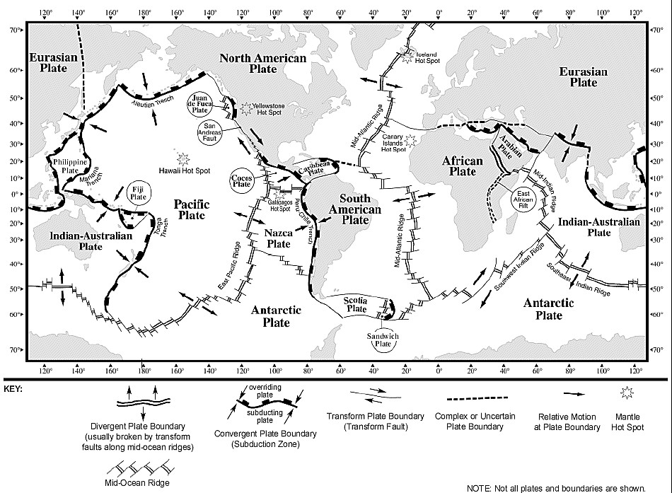 Solved NOTE: Not all plates and boundaries are shown. | Chegg.com