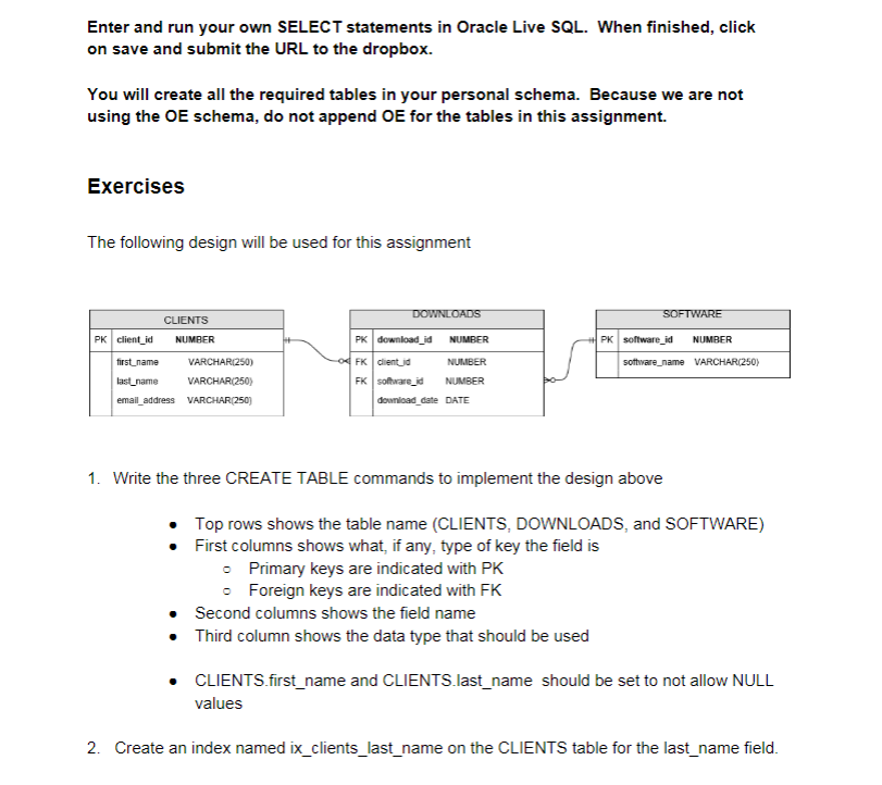 Solved Enter and run your own SELECT statements in Oracle | Chegg.com