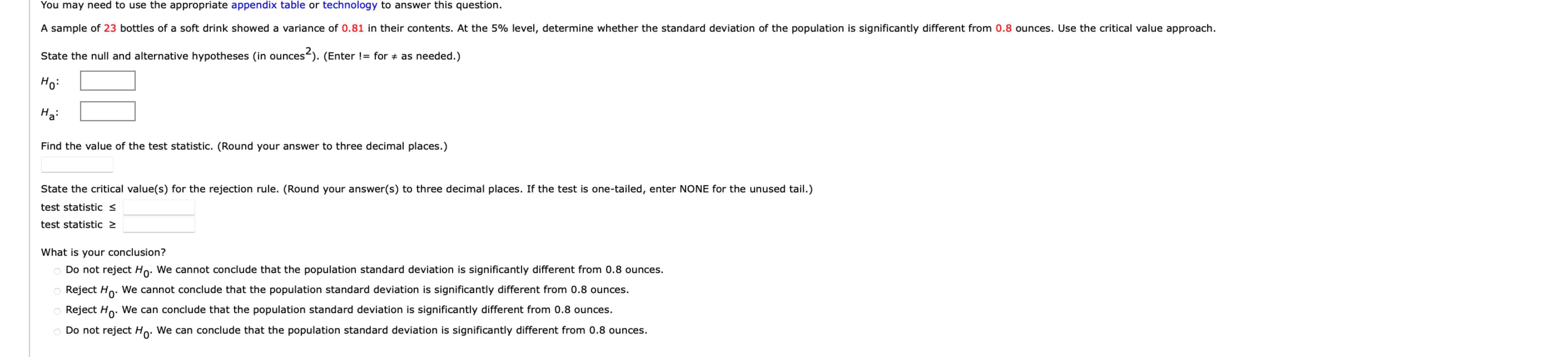 Solved You May Need To Use The Appropriate Appendix Table Or 