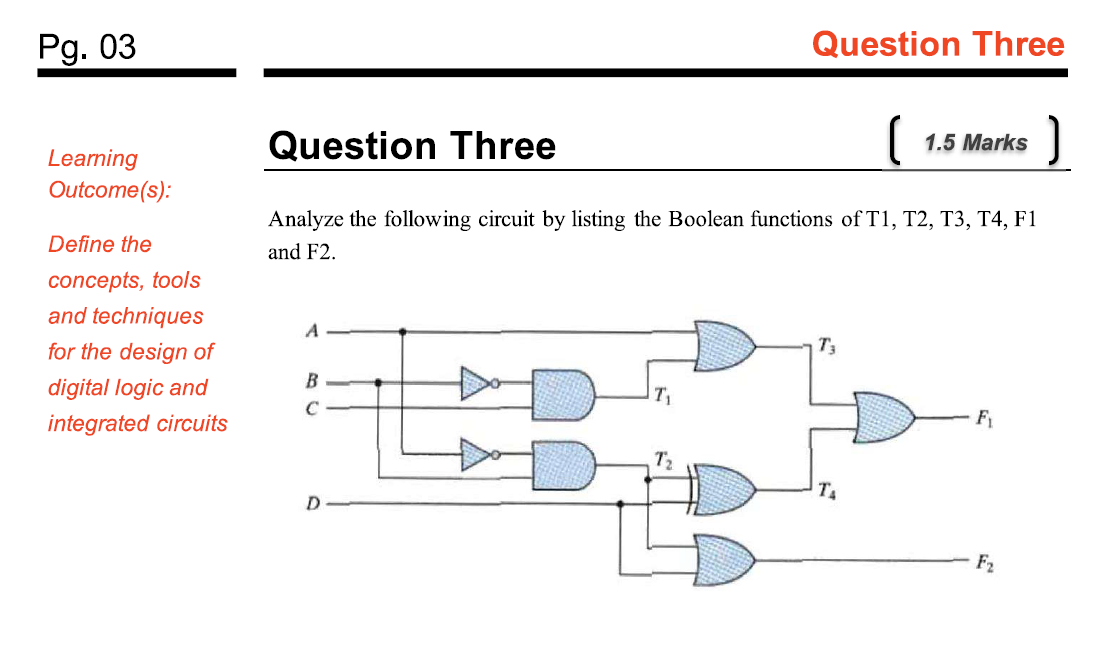 Solved Analyze the following circuit by listing the Boolean