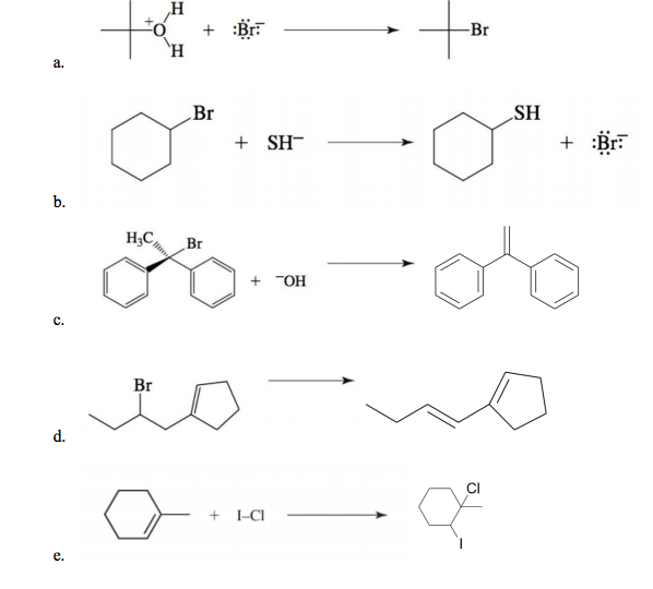 Solved Draw the correct mechanism for each of the following | Chegg.com