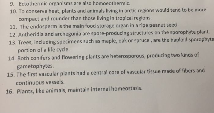 Ectothermic organisms are also homoeothermic. To | Chegg.com