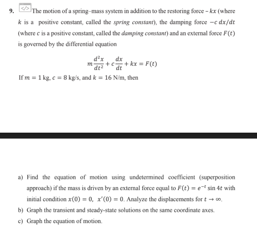 Solved Please Solve Parts A,b, And C And Provide A | Chegg.com