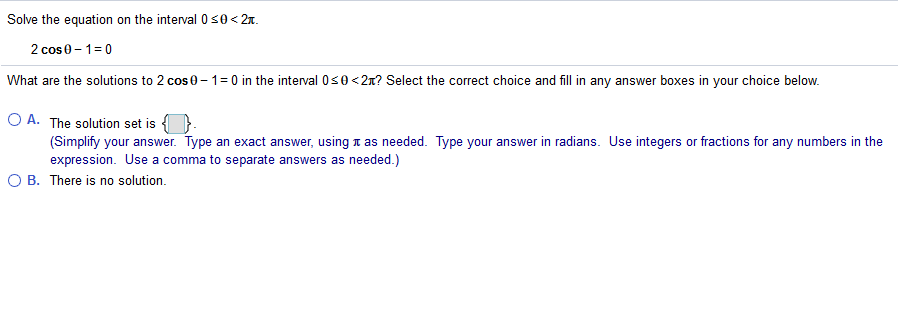 Solved Solve the equation on the interval 0 s0