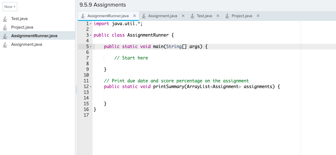 Solved In this lesson, we are going to create an Assignment | Chegg.com