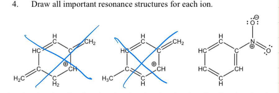 Solved I just want all the resonance structures for the one | Chegg.com