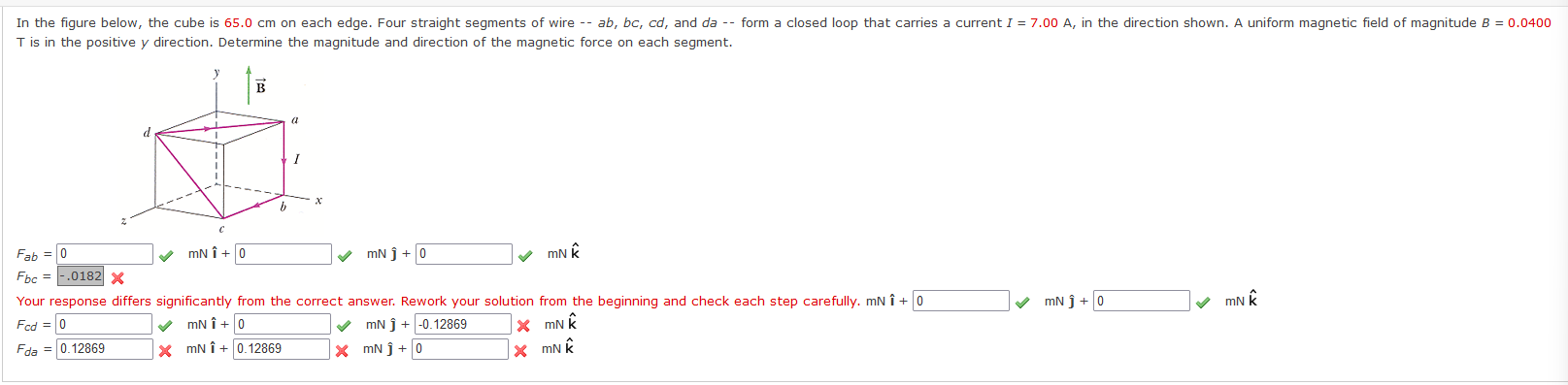 Solved T is in the positive y direction. Determine the | Chegg.com