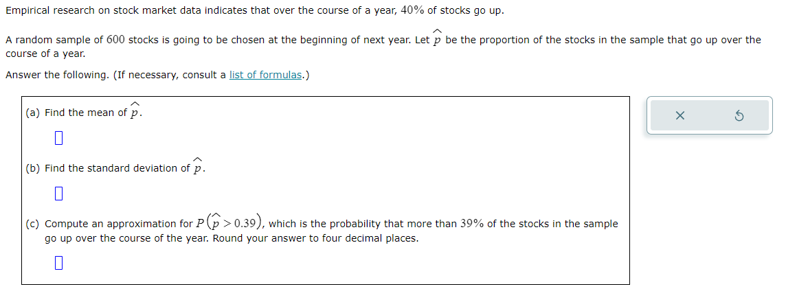 Solved Empirical Research On Stock Market Data Indicates | Chegg.com