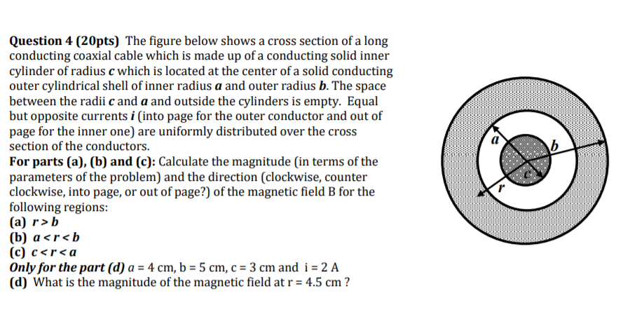 Solved Question 4 (20pts) The figure below shows a cross | Chegg.com