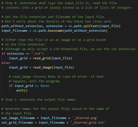 Solved I am done with the Blur function. Please read | Chegg.com
