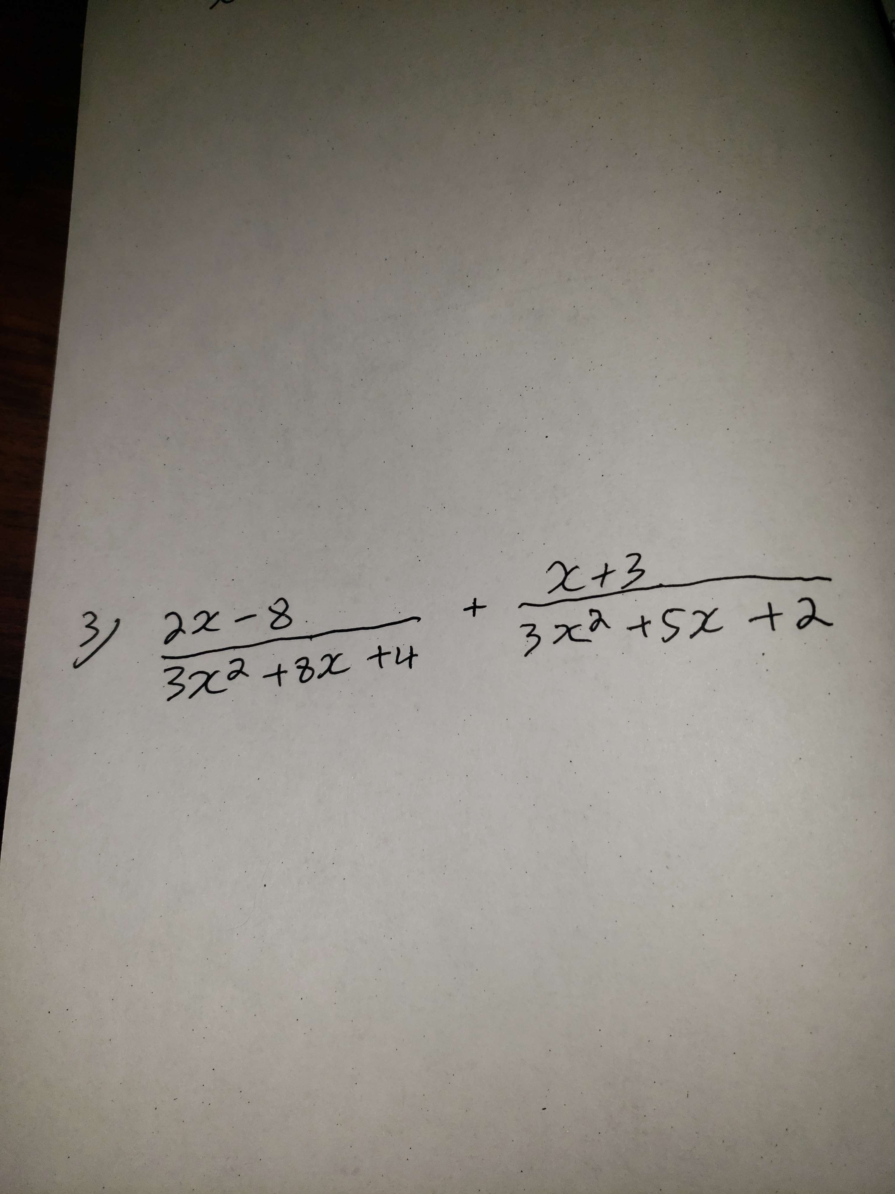 3x 2 2x 5 )= 2 x 3 )- 8