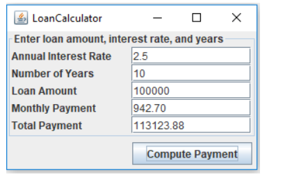 Solved LoanCalculator.java Implement the LoanCalculator | Chegg.com