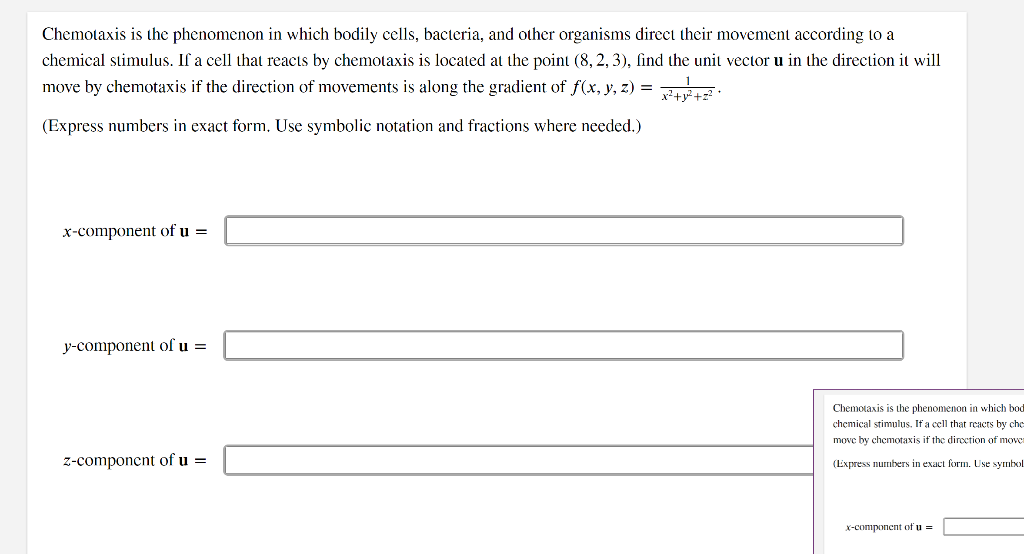 chemotaxis movement