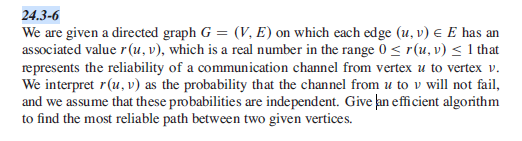 Solved We are given a directed graph G=(V,E) on which each | Chegg.com