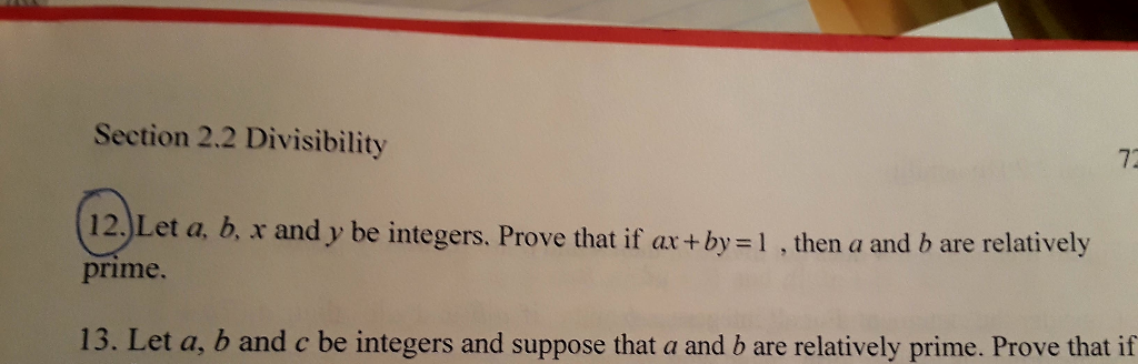 Solved I'm Struggling To Show That A And B Are Relatively | Chegg.com