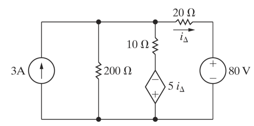 Solved By hand, use the node-voltage method to solve for the | Chegg.com