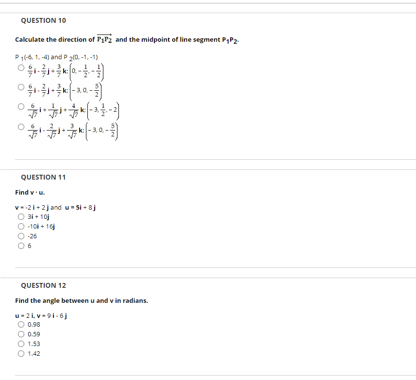 Solved QUESTION 10 Calculate The Direction Of P1P2 And The | Chegg.com