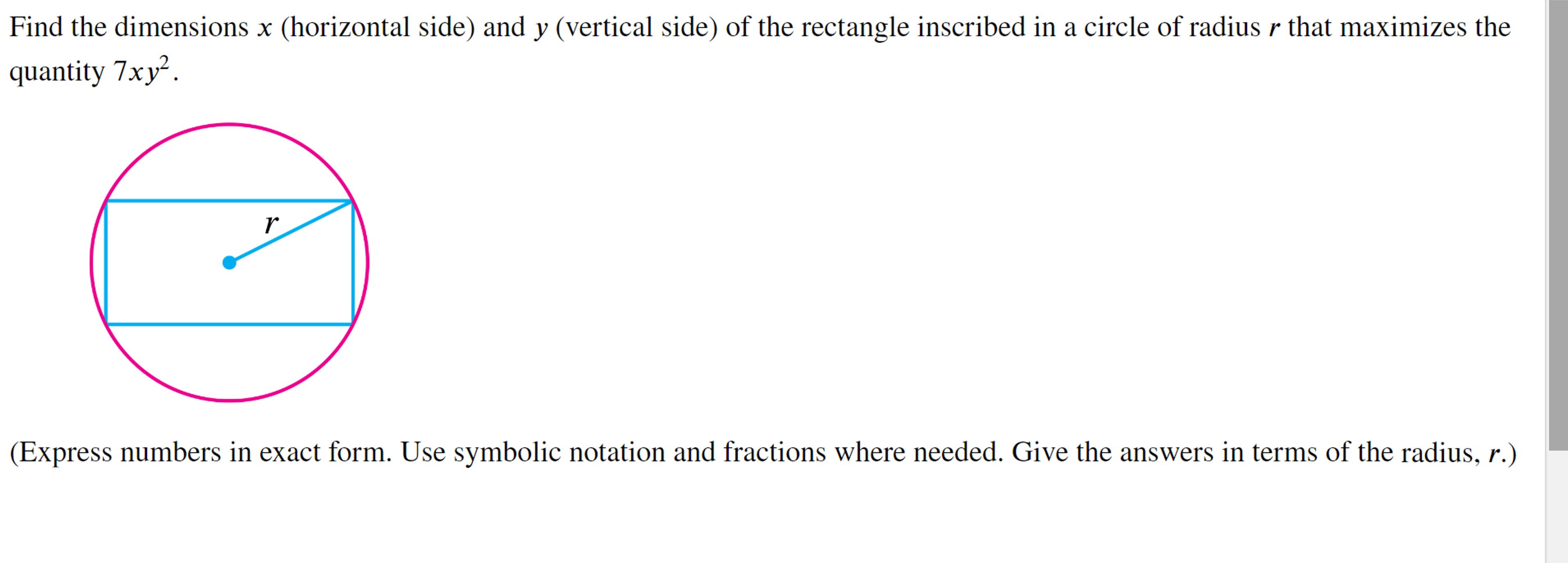 Dimension X Math Solved Find the dimensions x (horizontal side) and | Chegg.com