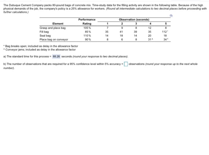 Solved The number of observations that are required for a