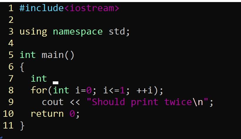 Solved This needs to print twice but when I compile it, it | Chegg.com