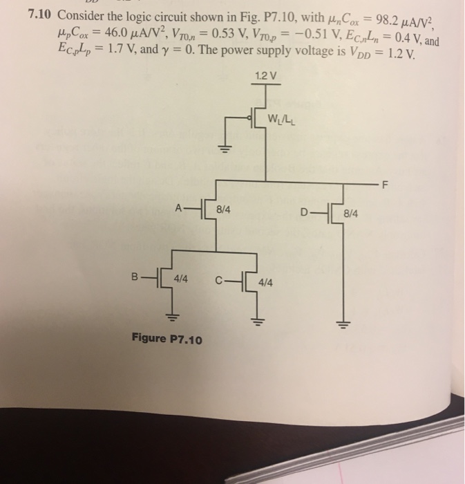 Solved 7.10 Consider the logic circuit shown in Fig. P7.10, | Chegg.com