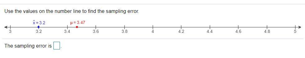 Solved Use the values on the number line to find the | Chegg.com