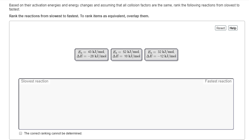 Solved Based On Their Activation Energies And Energy Changes | Chegg.com