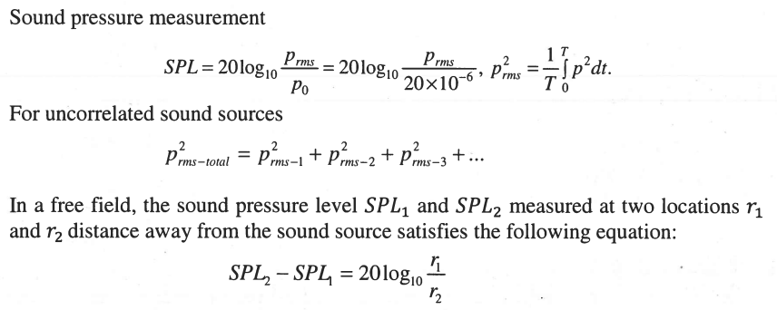 Solved (7 points) The sound pressure level (SPL) of two | Chegg.com