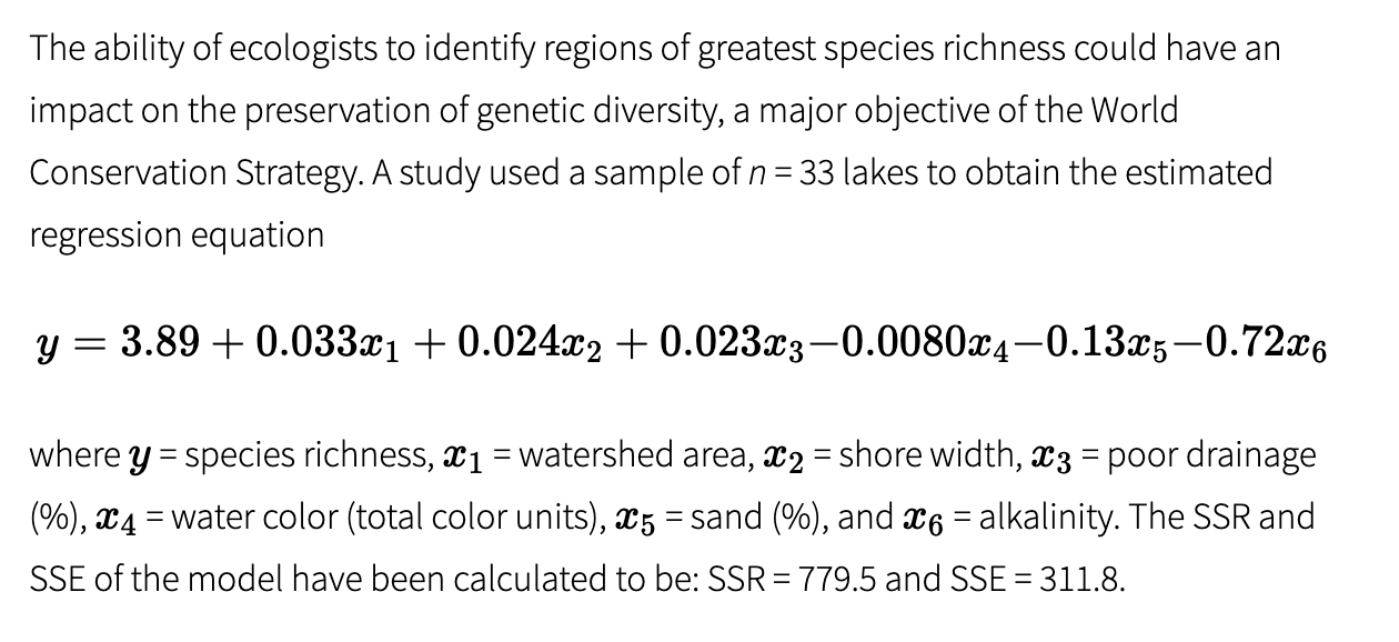 Solved The ability of ecologists to identify regions of | Chegg.com