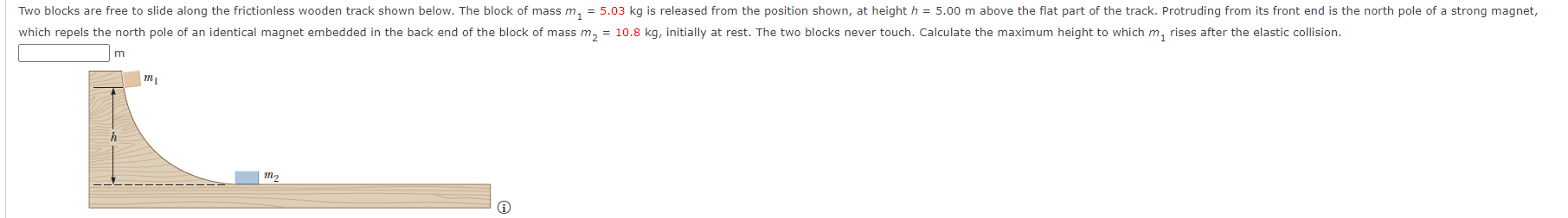 Solved Two blocks are free to slide along the frictionless | Chegg.com