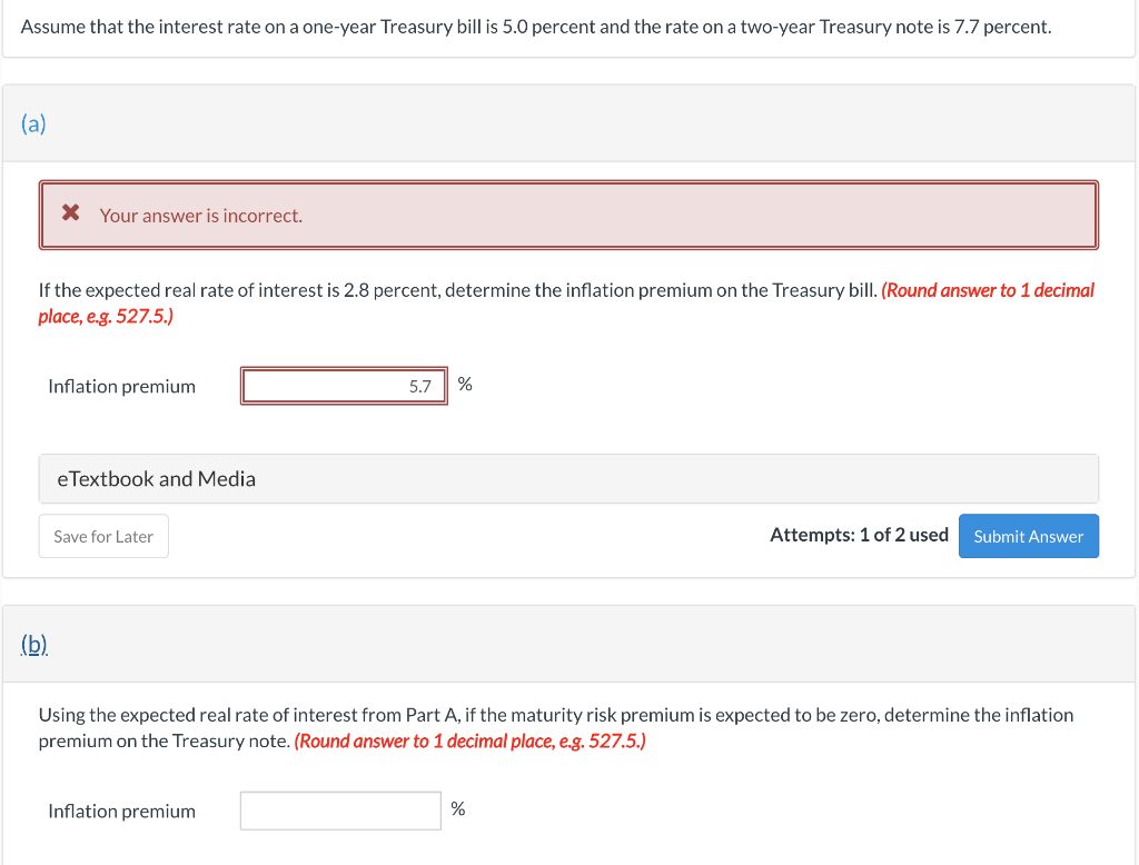 Solved assume that the interest rate on a one year treasury chegg