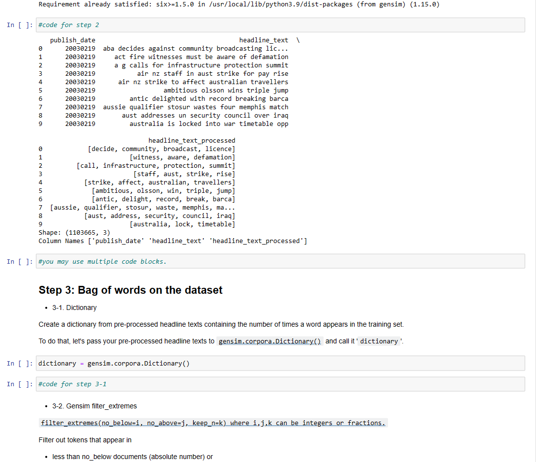 Solved Step 1: Load the dataset The dataset we'll use is a | Chegg.com