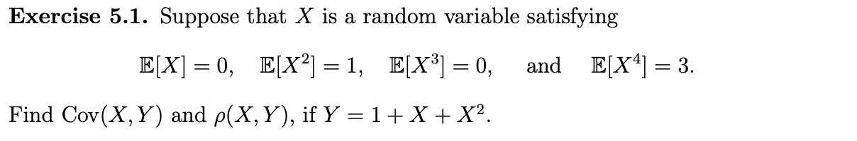 Solved Exercise 5.1. Suppose that X is a random variable | Chegg.com