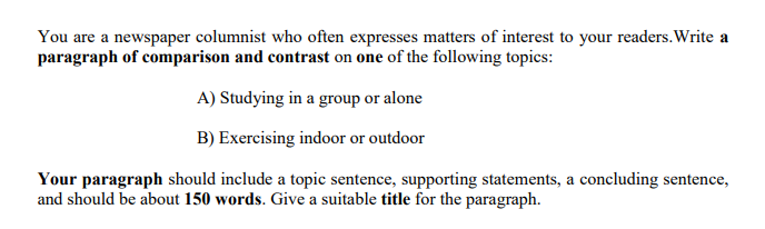 Solved You are a newspaper columnist who often expresses | Chegg.com