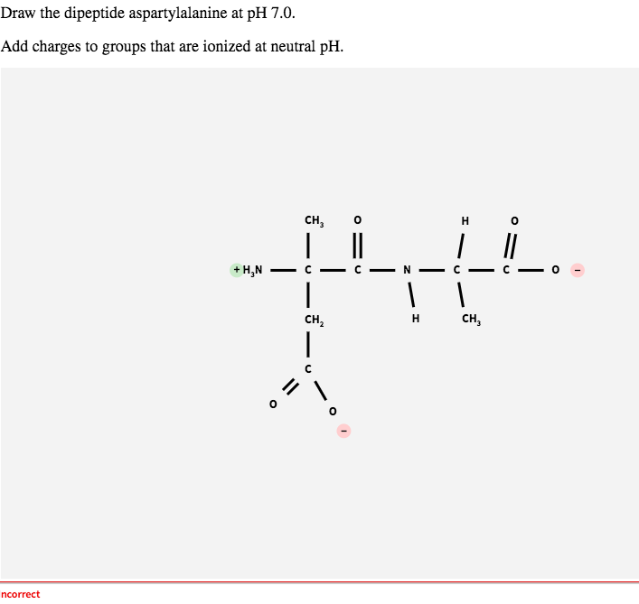 Solved Draw the dipeptide aspartylalanine at pH 7.0. Add