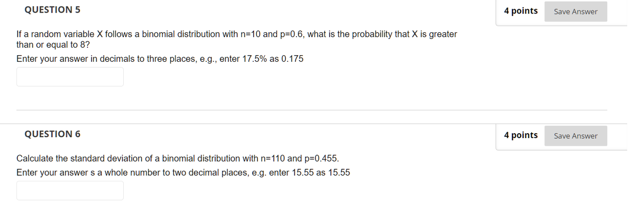 Solved If A Random Variable X Follows A Binomial | Chegg.com