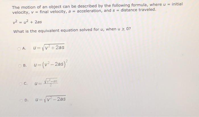 Initial Velocity Equation