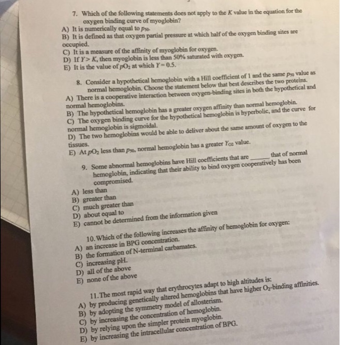 Solved Which of the following statements does not apply to