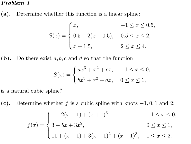 Solved Problem 1 (a). Determine whether this function is a