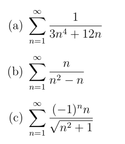 Solved Determine Convergence or Divergence by any method. | Chegg.com