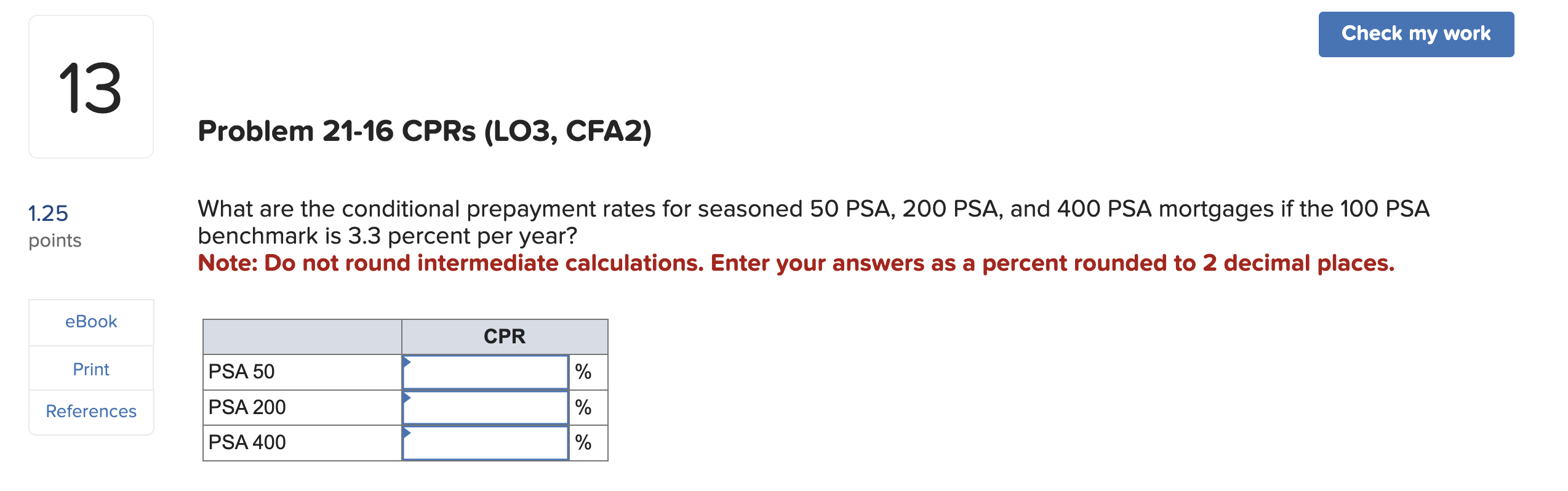 Solved What are the conditional prepayment rates for | Chegg.com