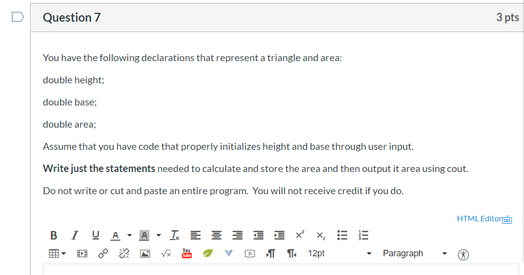 Solved Question 3 How do you declare a string and initialize | Chegg.com