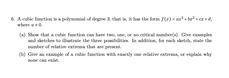 write the general form of cubic polynomial in one variable x