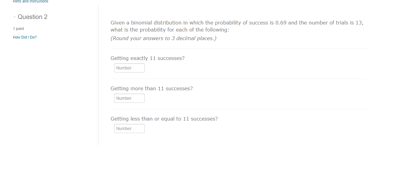 Solved Given a binomial distribution in which the | Chegg.com